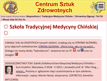 Tablet Screenshot of centrumsztukzdrowotnych.pl